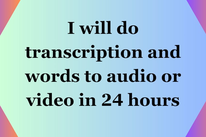 Gig Preview - Transcribe your documents or image to words in 24 hours