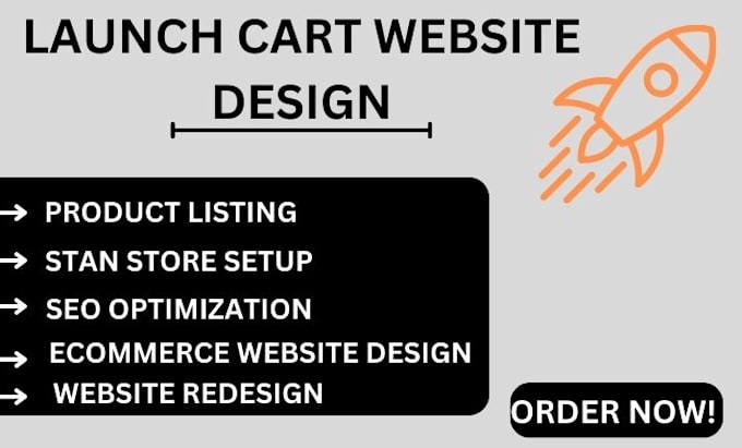 Gig Preview - Build a responsive launch cart website design