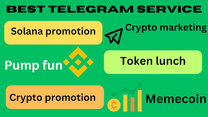 Gig Preview - Pump crypto token memecoin nft user sol dex pumpfun x website telegram promotion