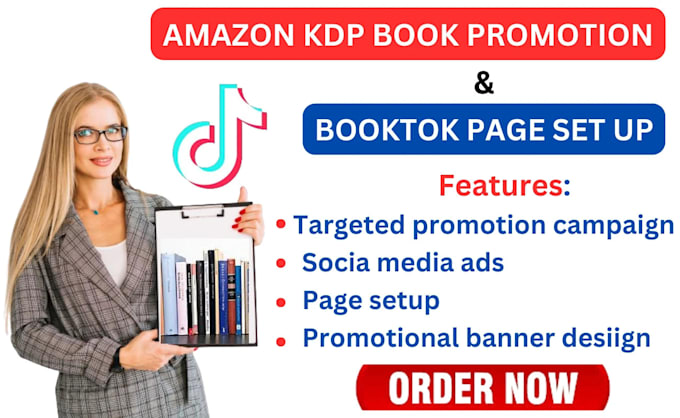 Gig Preview - Promote your KDP book to a target tiktok audience