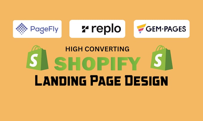 Gig Preview - Clone shopify landing page or product page by replo,pagefly,gempages