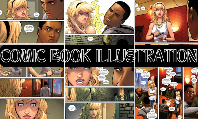 Gig Preview - Do custom comic book illustration, storyboard, coloring book, graphic novel