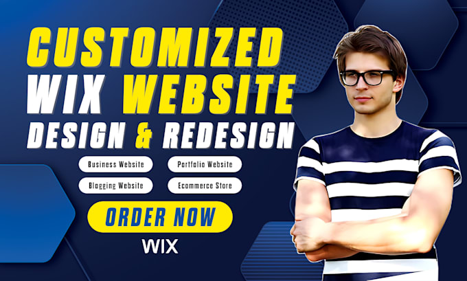 Gig Preview - Create custom wix website design and redesign wix website