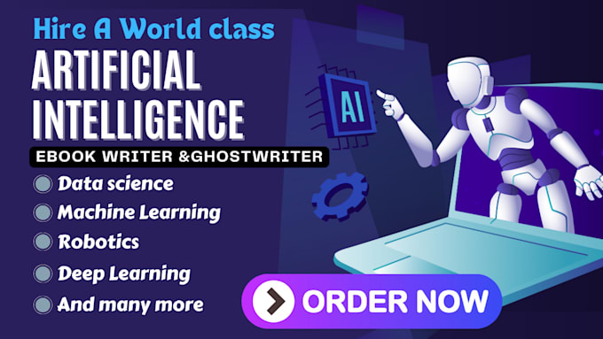 Gig Preview - Write artificial intelligence, machine learning, deep learning, kali linux ebook