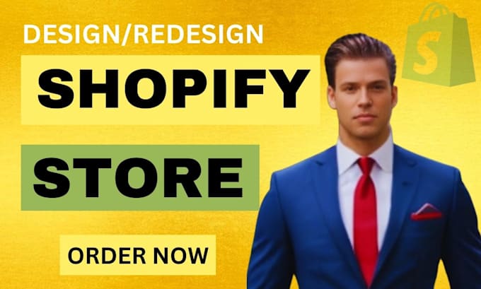 Gig Preview - Build, design, redesign shopify store,shopify dropshipping store,shopify website