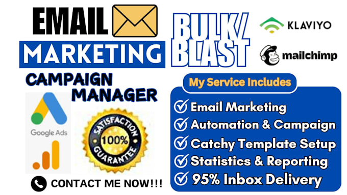 Gig Preview - Send upto 250 millions bulk email blast email campaign into inbox not spam