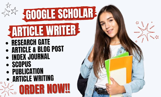 Gig Preview - Write and publish research article in google scholar peer reviewed index journal