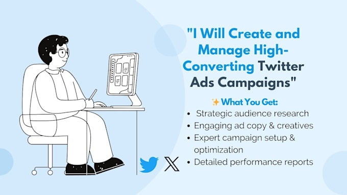 Gig Preview - Create and manage high converting twitter ads campaigns