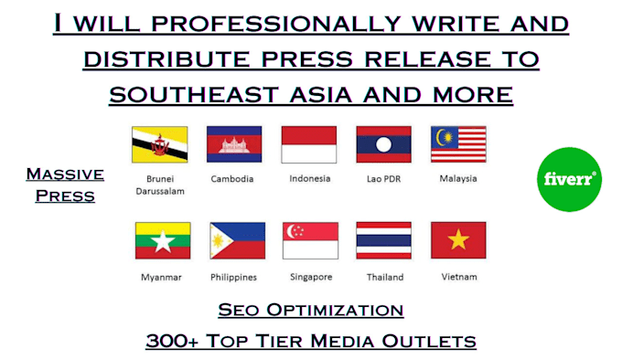 Bestseller - professionally write and distribute press release to southeast asia and more