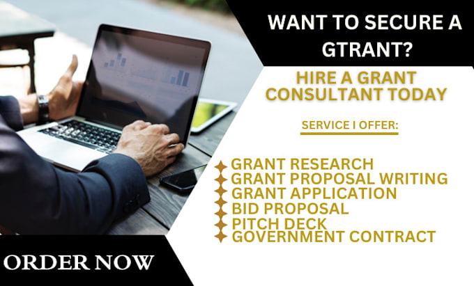 Gig Preview - Do grant research, compelling grant proposal and grant application submission