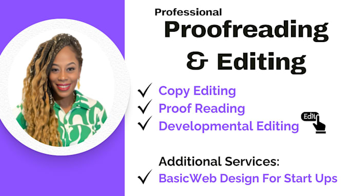 Gig Preview - Professionally proofread, edit, or developmentally edit your book