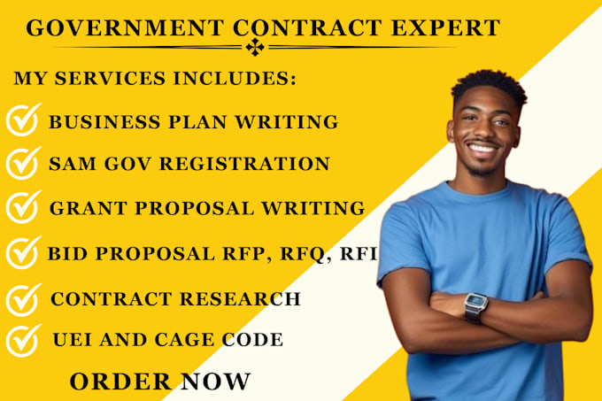 Gig Preview - Research government contract bid proposal writing respond to rfp