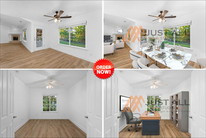 Gig Preview - Do realistic virtual staging of your listing in 24 hours