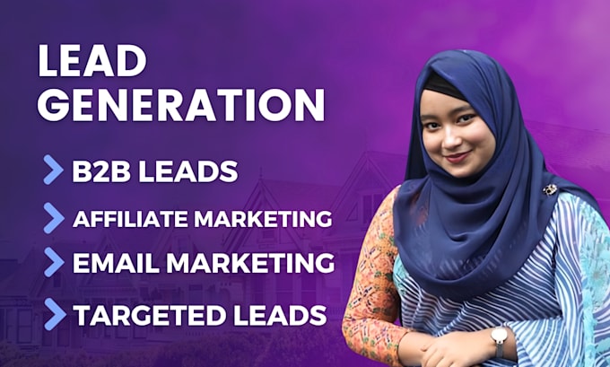 Gig Preview - Do targeted b2b lead generation email marketing business leads sales funnel lead