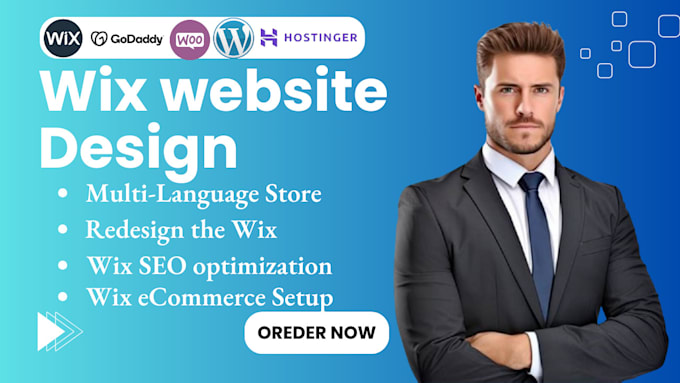 Gig Preview - Do wix hostinger godaddy wix webshop wix squarespace wix seo online store