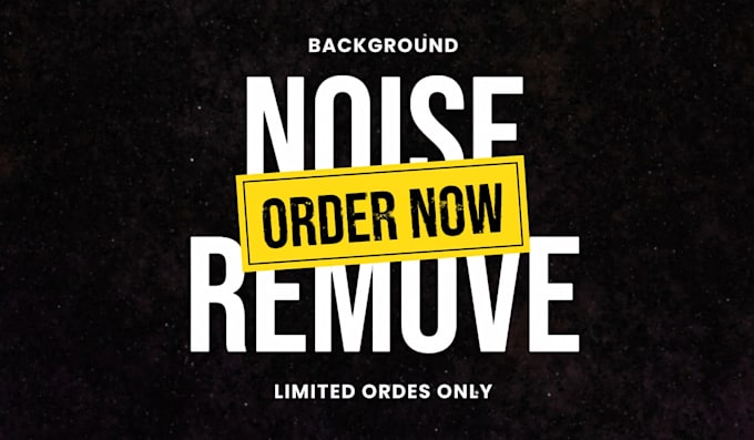 Bestseller - remove bad background noise