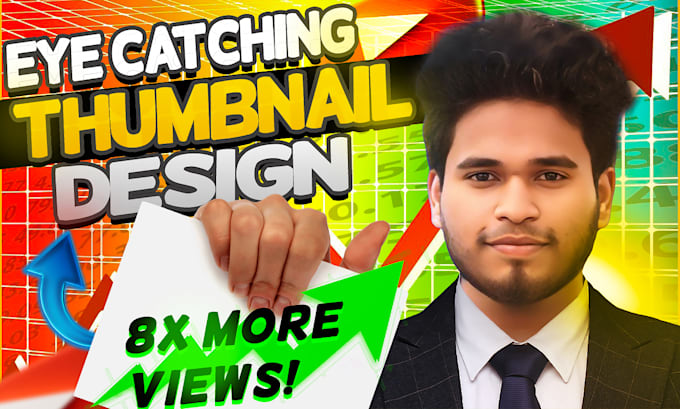 Gig Preview - Create eye catching youtube thumbnails to boost clicks and views