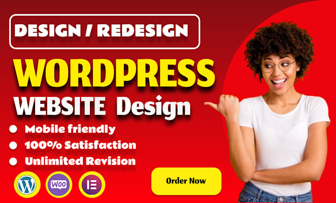 Gig Preview - Design, redesign, clone, build, rebuild wordpress, wordpress website development