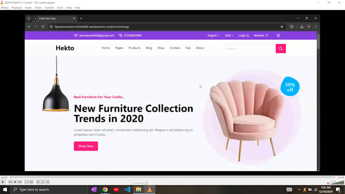 Gig Preview - Make ecommerce frontend website