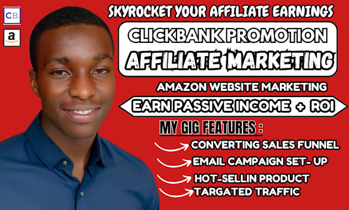 Gig Preview - Do affiliate marketing clickbank amazon affiliate sales funnel