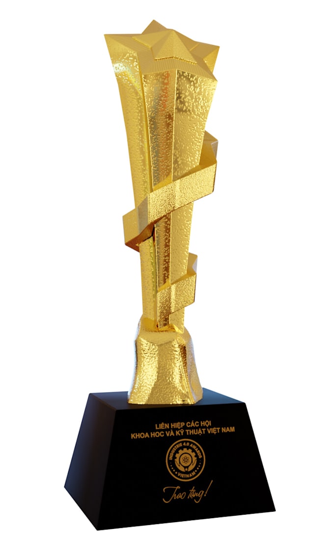 Gig Preview - Design 3d modeling, rendering and animation for trophies, medals, awards