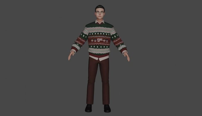 Gig Preview - Model 3d blender character, realistic mold for game bake texture unreal engine