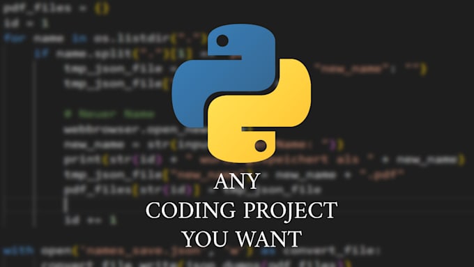 Gig Preview - Program you anything you need in python