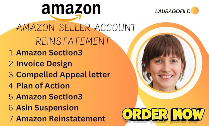 Gig Preview - Write amazon reinstatement appeal letter section 3 amazon account suspension