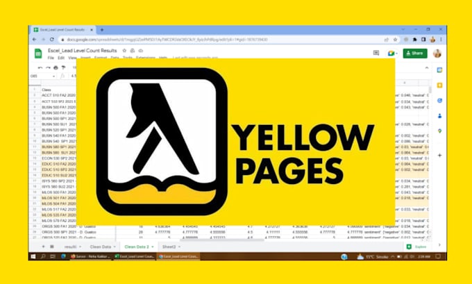 Gig Preview - Scrape yellow pages for b2b lead generation and build email leads