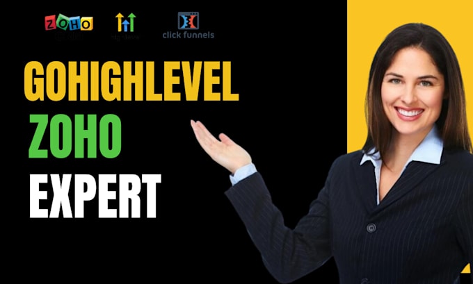 Gig Preview - Build gohighlevel clickfunnels zoho landing page gohighlevel website systeme io