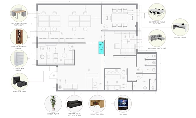 Gig Preview - Do architectural 2d floorplans, house plans, permit drawings in autocad