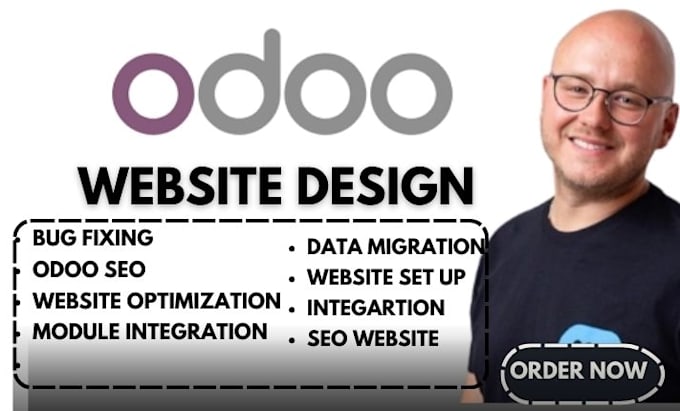 Gig Preview - Design odoo website, odoo website redesign, ecommerce website, odoo SEO module