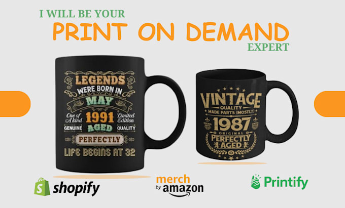 Bestseller - do custom typography coffee mug design or coffee mug design