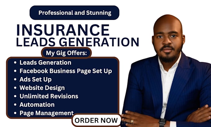 Gig Preview - Insurance leads, life insurance leads, insurance website, iul insurance leads