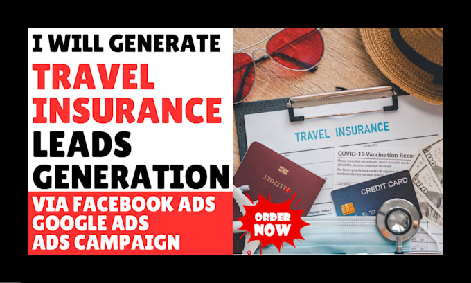 Gig Preview - Generate high quality travel insurance leads generation via facebook ads