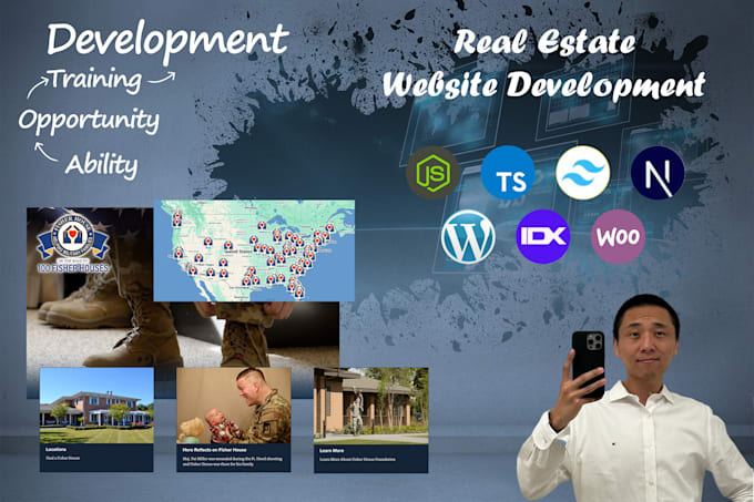 Gig Preview - Build modern realtor, agent real estate website with idx mls