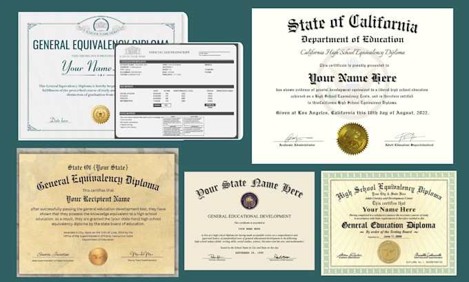 Gig Preview - Do diploma certificate, ged transcript, college diploma certificate design