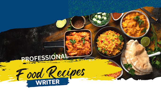 Gig Preview - Be your food recipe writer and ebook writer and editor