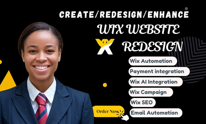 Gig Preview - Enhance wix design wix redesign workflow with ai integration email automation