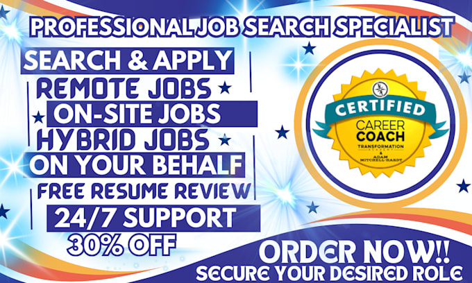 Gig Preview - Search for remote hidden jobs hunt onsite apply hybrid using reverse recruit