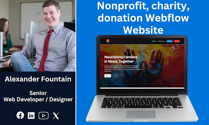 Bestseller - create a professional nonprofit, charity, crowdfunding, or donation website