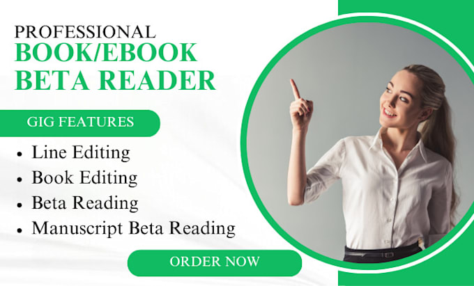 Gig Preview - Beta reader beta reading beta read ebook critique