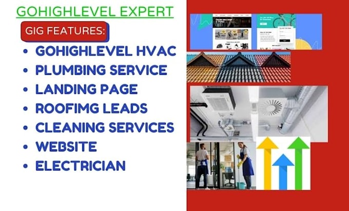 Bestseller - design gohighlevel hvac plumbing landing page ghl roofing leads sales funnel