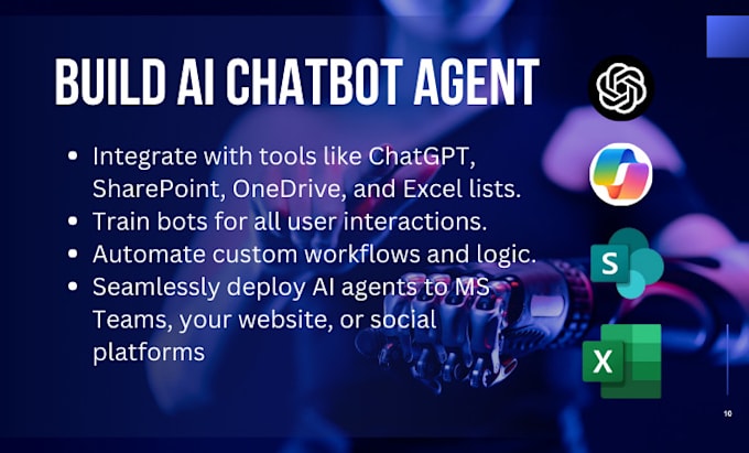 Gig Preview - Chatbot agent custom ai open ai with microsoft copilot studio