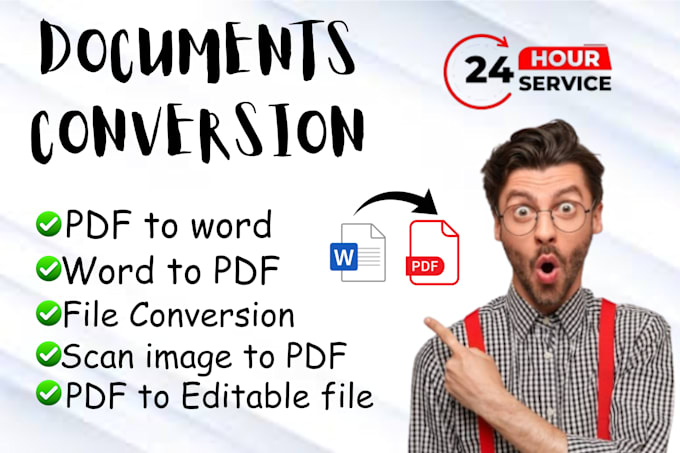 Gig Preview - Covert PDF to word with accurate formatting in 24 hours