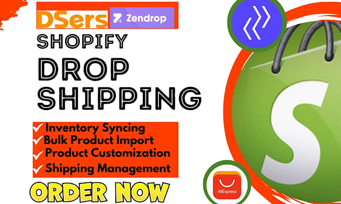 Gig Preview - Setup shopify dropshipping dsers autods zendrop cj spocket zopi dropshipman