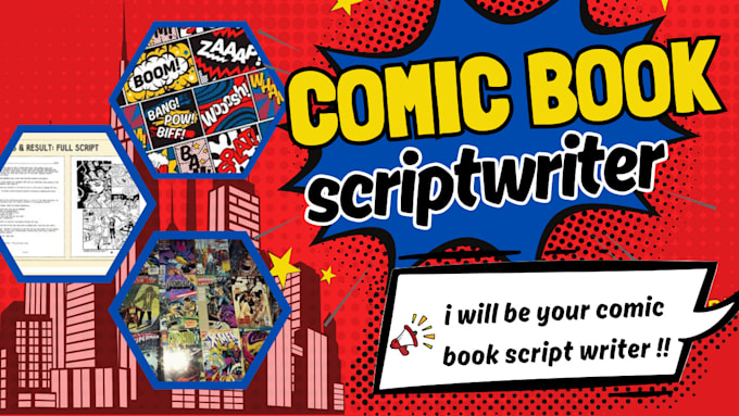 Gig Preview - Write a comic book, manga, japanese comic script, graphic novel, comic writing