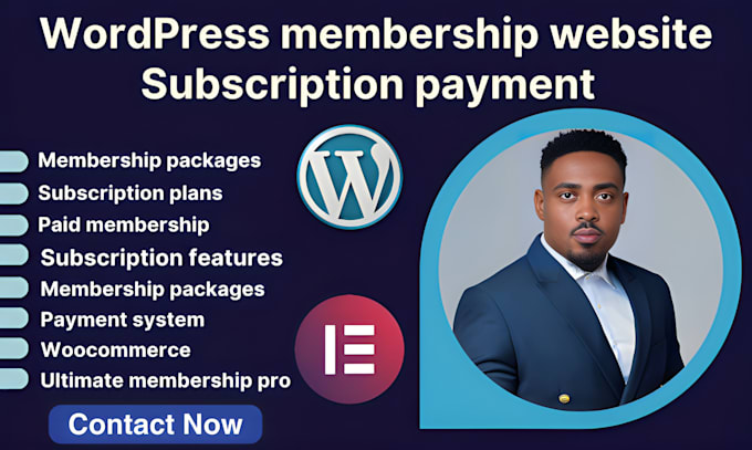 Gig Preview - Create membership and subscription ecommerce website wordpress paid membership