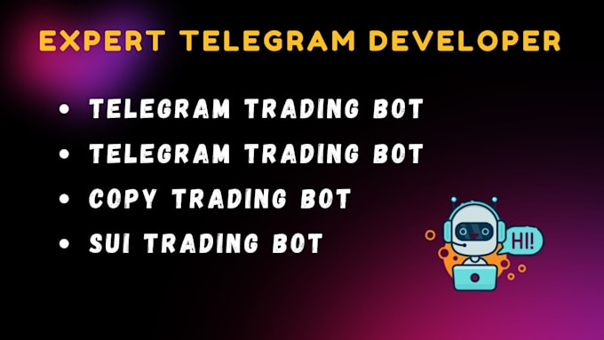 Gig Preview - Do sui trading bot, copy trade bot, copy trading bot, telegram trading bot