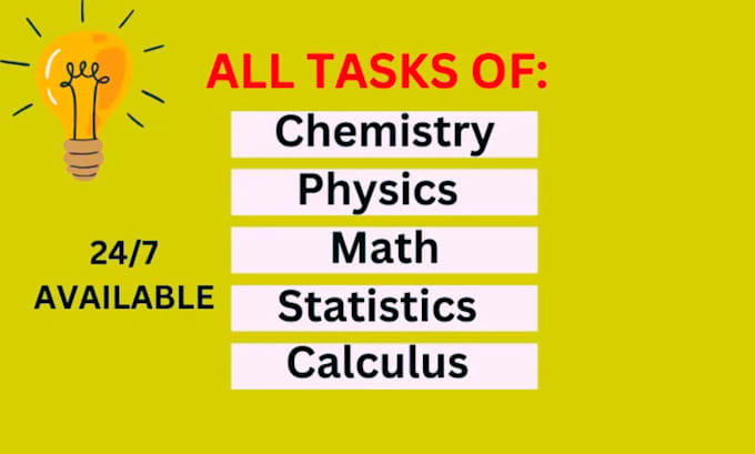 Gig Preview - Be your math physics chemistry calculus linear algebra discrete math tutor